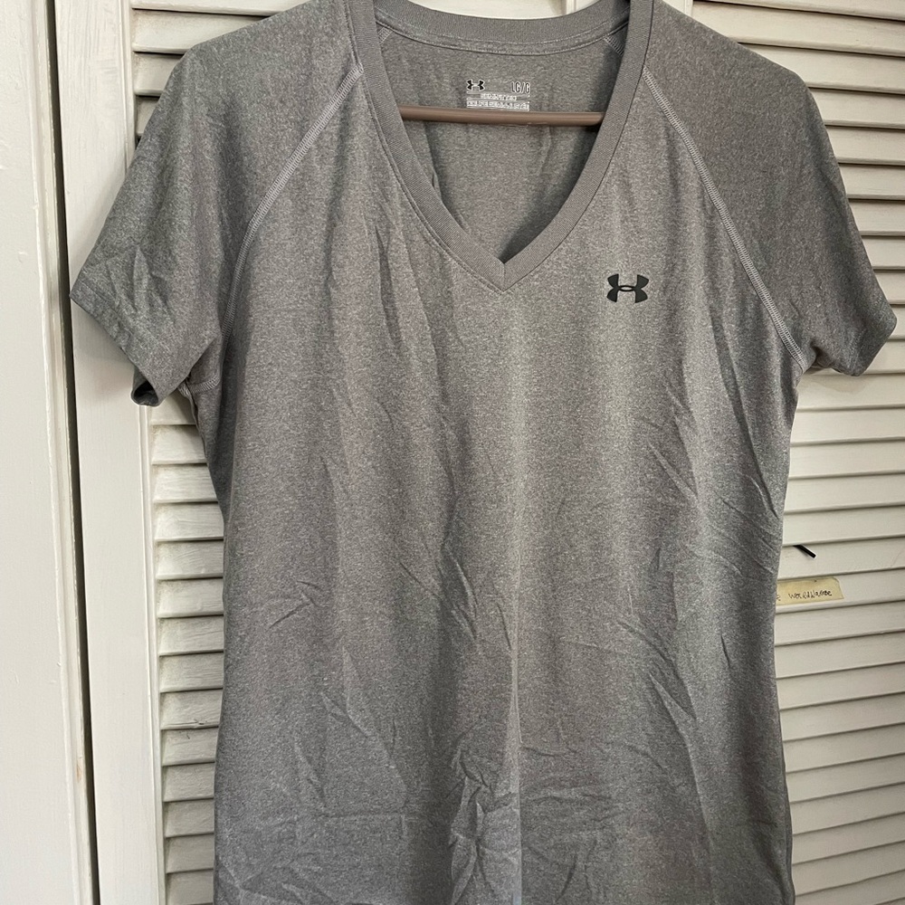 Under Armour Gray Fitted Short Sleeve T-Shirt